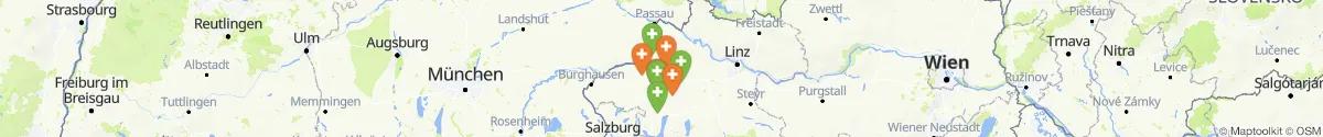 Kartenansicht für Apotheken-Notdienste in der Nähe von Aurolzmünster (Ried, Oberösterreich)